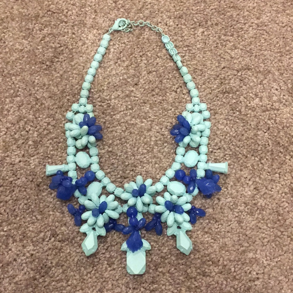 Zara cobalt blue and turquoise necklace